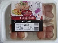 Mängden socker i 4 paupiettes de porc