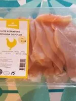 Mängden socker i Filete extrafino pechuga de pollo
