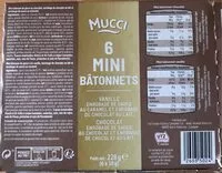 Mängden socker i 6 MINI BATONNETS