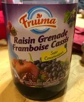 Mängden socker i Raisin Grenade Framboise Cassis