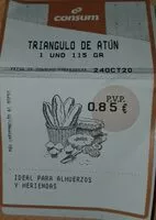 Mängden socker i Triangulo de atun