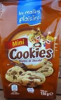 Mängden socker i Mini cookies aux pépites de chocolat