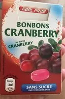 Mängden socker i Bonbons cranberry sans sucre