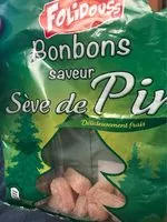 Mängden socker i Bonbons saveur sève de pin