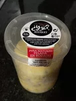 Mängden socker i Piña natural pelada en rodajas