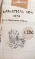 Mängden socker i Barra integral 100%
