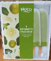 Mängden socker i Bâtonnets fraîcheur façon virgin mojito