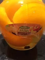 Mängden socker i Pêche au sirop à la vanille