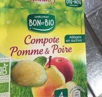 Mängden socker i Compote pomme