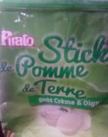 Mängden socker i Sticks de pomme de terre
