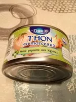 Mängden socker i Thon en morceaux sauce piquante