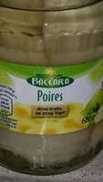 Mängden socker i Poires Williams au sirop léger