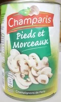 Mängden socker i Pieds et Morceaux (Champignons de Paris)