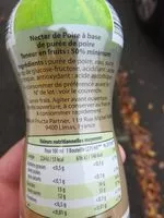 Mängden socker i Nectar de poire