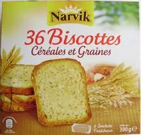 Mängden socker i 36 Biscottes Céréales et Graines