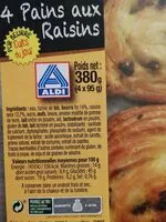 Mängden socker i Pains aux raisins