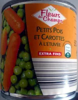 Mängden socker i Petits pois et carottes à l'étuvée extra fins