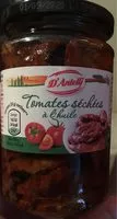 Mängden socker i Tomates sechées a l’huile