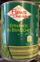Mängden socker i Épinards en branches
