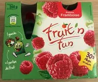 Mängden socker i Compote de pomme framboise allégée en sucre