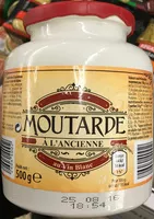 Mängden socker i Moutarde à l'ancienne au vin blanc