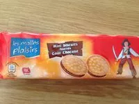 Mängden socker i Mini biscuits fourres, gout chocolat