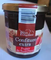 Mängden socker i Confiture extra fraises du Sud-Ouest