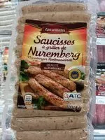 Mängden socker i Saucisses à griller de Nuremberg