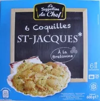 Mängden socker i 6 coquilles st Jacques à la bretonne
