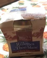 Mängden socker i Rillettes de thon blan