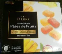 Mängden socker i Assortiment pâtes de fruits