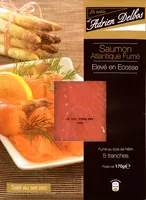 Mängden socker i Saumon atlantique fumé élevé en Ecosse