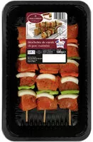 Mängden socker i Brochettes de viande de porc aux poivrons et aux oignons