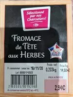 Mängden socker i Fromage de tête aux herbes