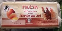 Mängden socker i Œufs de poules élevées au sol