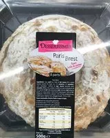 Mängden socker i Paris Brest sans huile de palme