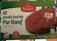 Mängden socker i Steak hachés pur boeuf