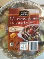 Mängden socker i 12 escargots préparés à la Bourguignonne
