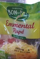 Mängden socker i Emmental rapé au lait cru