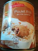 Mängden socker i Poulet Rôti au riz cuisiné