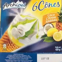 Mängden socker i Cônes Coco Citron Ananas
