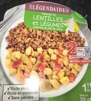 Mängden socker i Lentilles et légumes