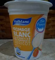 Mängden socker i Fromage blanc fraise ou abricot