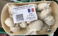 Mängden socker i Champignons de Paris blancs pieds coupés
