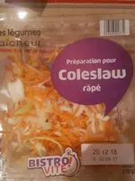 Mängden socker i Préparation pour Coleslaw râpé