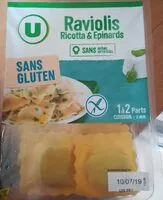 Mängden socker i Raviolis ricotta& épinards