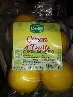 Mängden socker i Citron 4 fruits