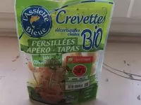 Mängden socker i Crevettes décortiquées cuites bio