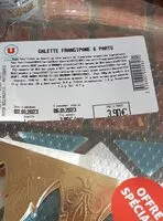 Mängden socker i Galette des rois