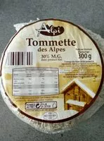 Mängden socker i Tommette des alpes